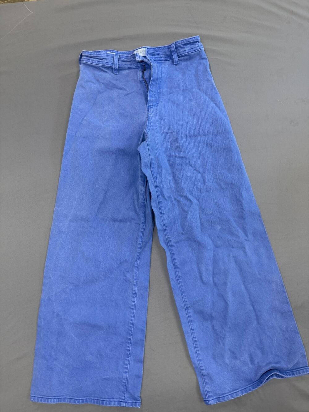 Universal Thread Sailor Wide Leg Jeans Womens Size 6 Bright Blue High Rise Ankle